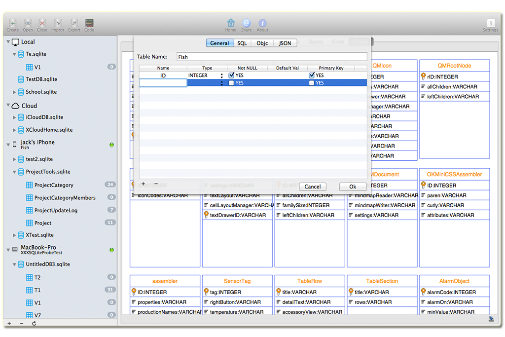 mac os x database